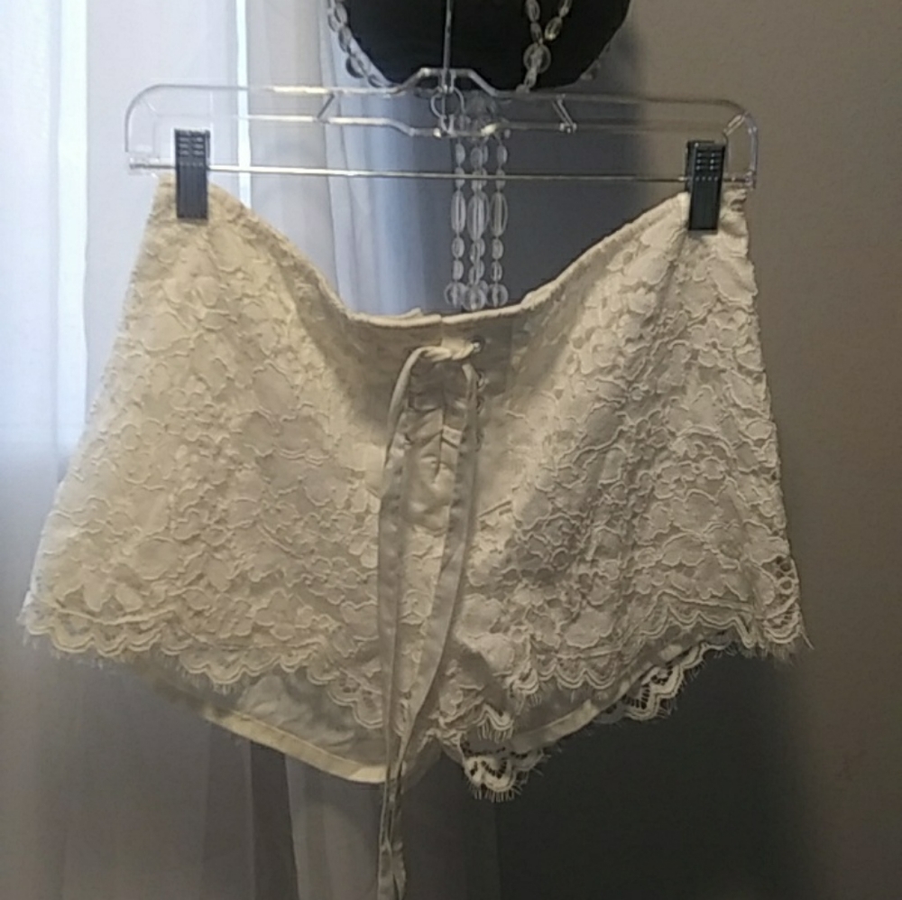 Lace up shorts